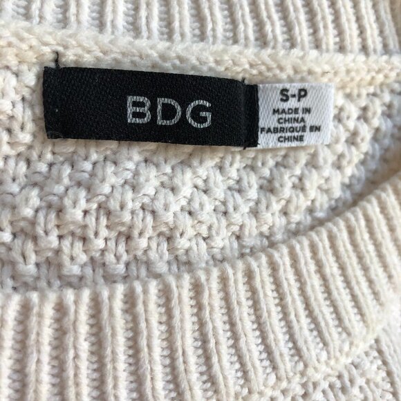 Bdg cream oversized elbow patch sweater S - Picture 4 of 9